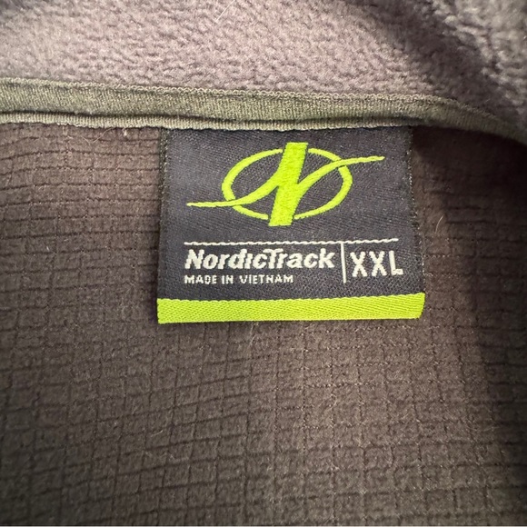 Nordictrack Men's Long Sleeve Full Zip Jacket Collared Black Gray Size XXL - Picture 9 of 9